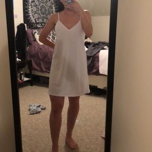 NWT pretty little thing white swing dress